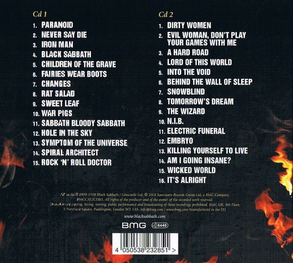 BLACK SABBATH – THE ULTIMATE COLLECTION (2016) - 2CD DIGIPAK AMBALAJINDA SIFIR