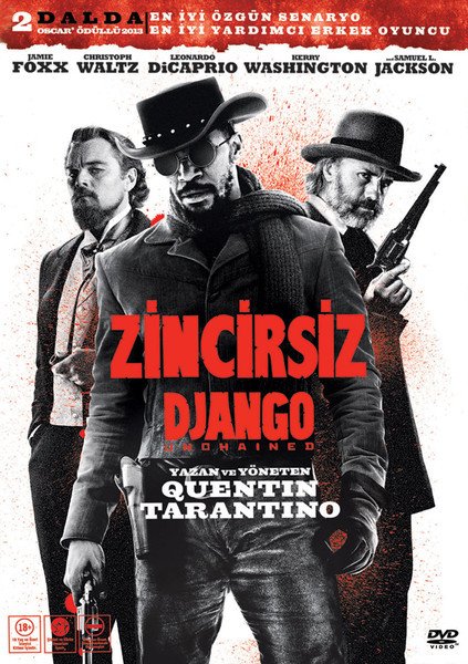 ZİNCİRSİZ - DJANGO UNCHAINED - JAMIE FOXX - CHRISTOPH WALTZ - LEONARDO Di CAPRIO - QUENTIN TARANTINO - DVD 2.EL