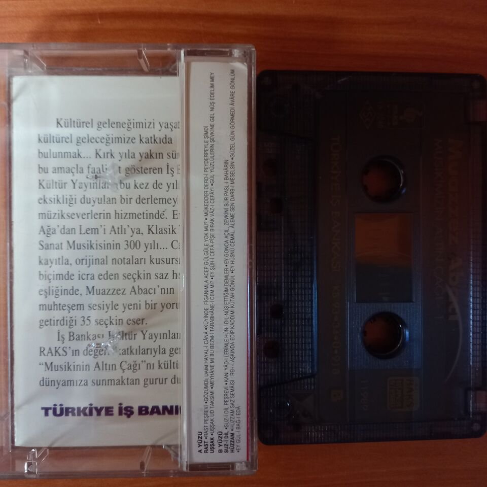 MUAZZEZ ABACI - MUSİKİNİN ALTIN ÇAĞI 1 (1993) - KASET 2.EL