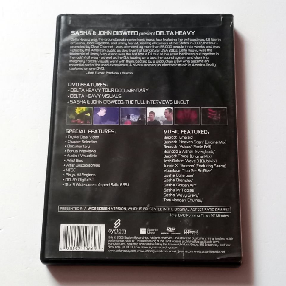SASHA & JOHN DIGWEED PRESENT DELTA HEAVY - DVD 2.EL
