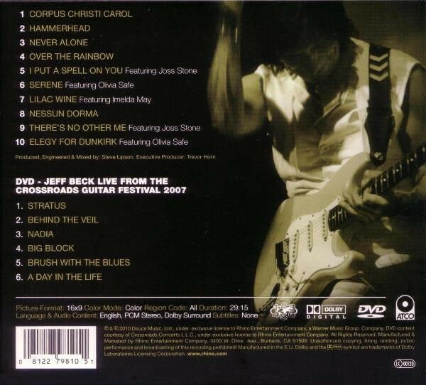 JEFF BECK – EMOTION & COMMOTION (2010) - CD+DVD DIGIPAK AMBALAJINDA SIFIR