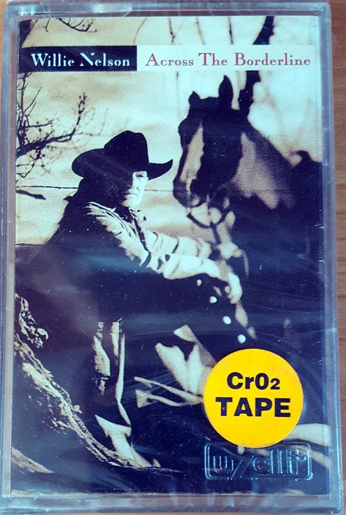 WILLIE NELSON - ACROS THE BORDERLINE (1993) UZELLI CASSETTE MADE IN TURKEY ''NEW''
