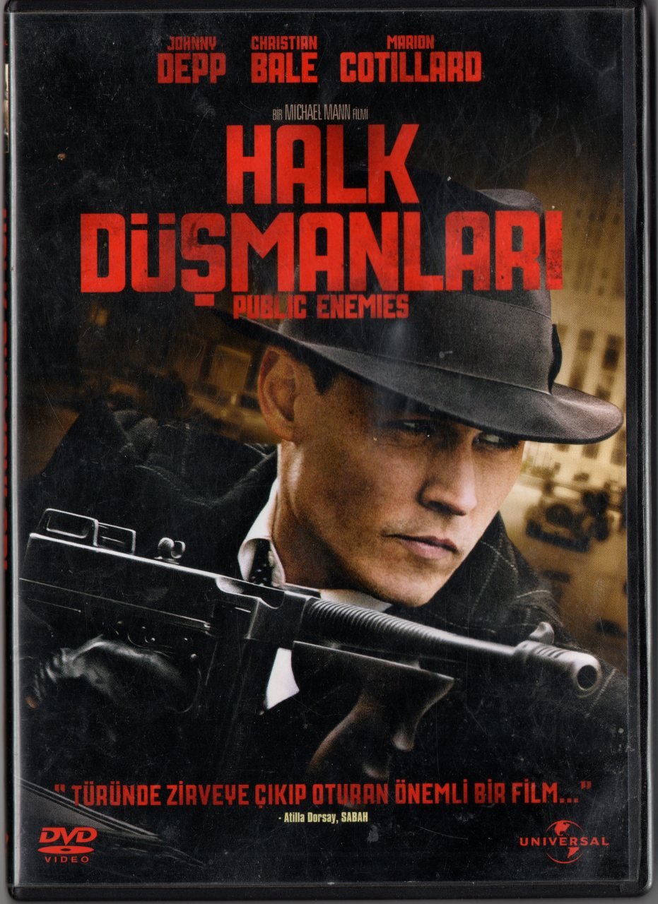 PUBLIC ENEMIES - HALK DÜŞMANLARI - JOHNNY DEPP - CHRISTIAN BALE - MARION COTILLARD - MICHAEL MANN - DVD 2.EL
