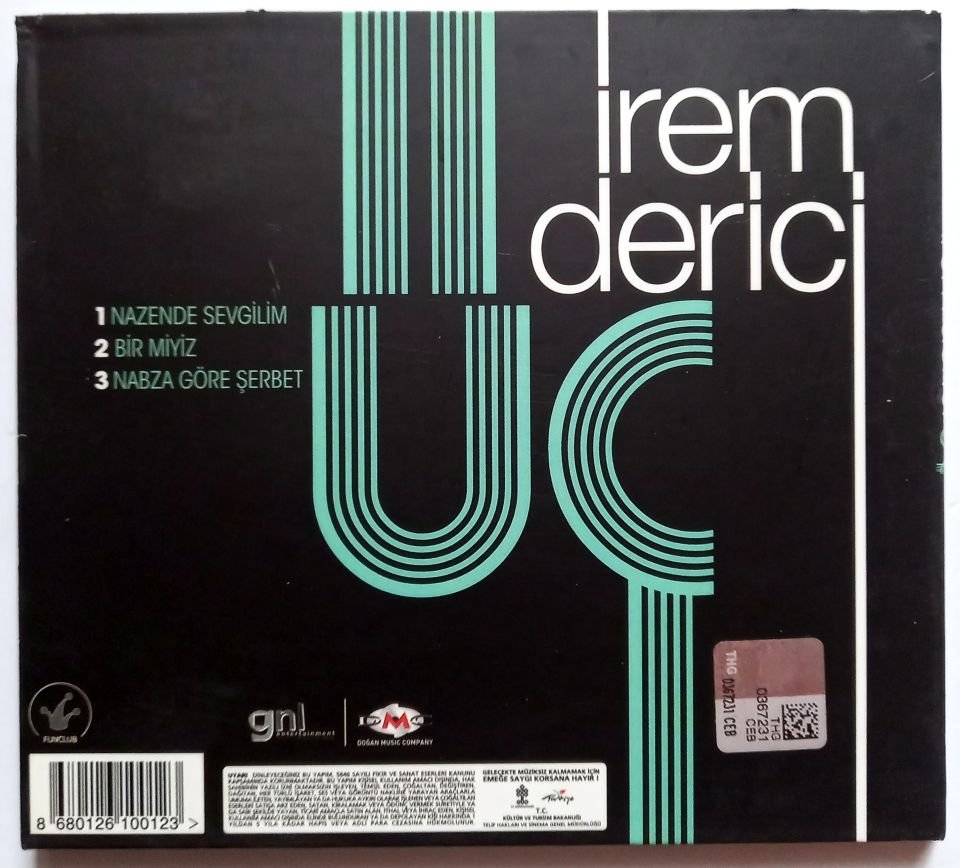 İREM DERİCİ – ÜÇ (2014) - CD 2.EL