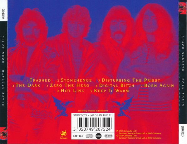 BLACK SABBATH – BORN AGAIN (1983) - CD REMASTERED 2004 REISSUE JEWEL CASE AMBALAJINDA SIFIR