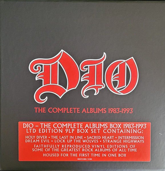 DIO – THE COMPLETE ALBUMS 1983-1993 (2025) - 9LP REISSUE REMASTERED REPRESS LIMITED EDITION BOX SET SIFIR PLAK