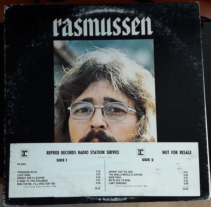 FLEMMING RASMUSSEN - RASMUSSEN (1971) - PROMO PLAK 2.EL