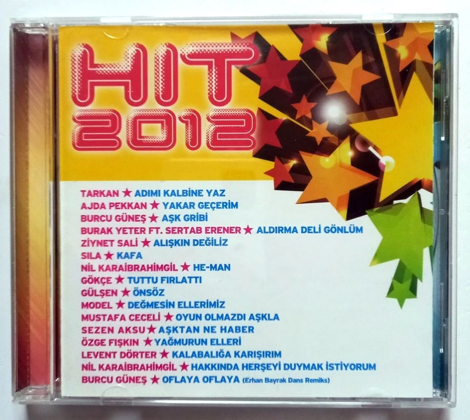 HIT 2012 / TARKAN, AJDA PEKKAN, BURCU GÜNEŞ, SILA, GÖKÇE, GÜLŞEN, NİL KARAİBRAHİMGİL, MODEL, MUSTAFA CECELİ, SEZEN AKSU, ZİYNET SALİ - CD 2.EL