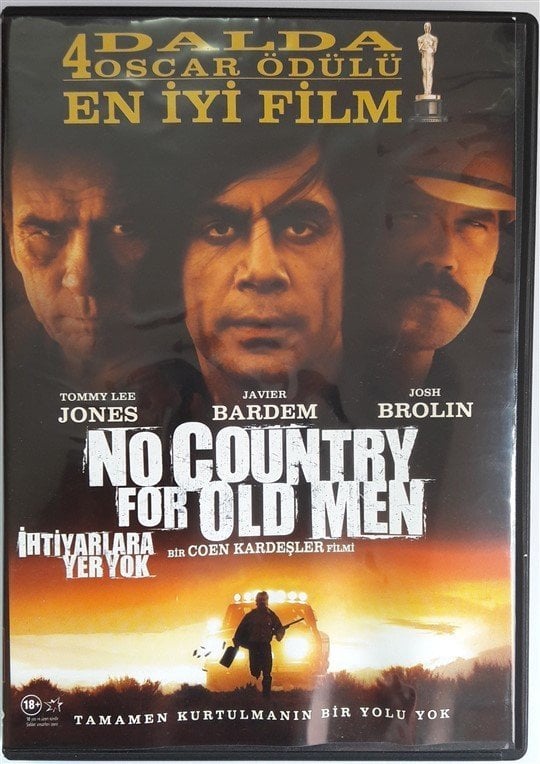 İHTİYARLARA YER YOK - NO COUNTRY FOR OLD MEN - JAVIER BARDEM - TOMMY LEE JONES - ETHAN COEN & JOEL COEN - DVD 2.EL