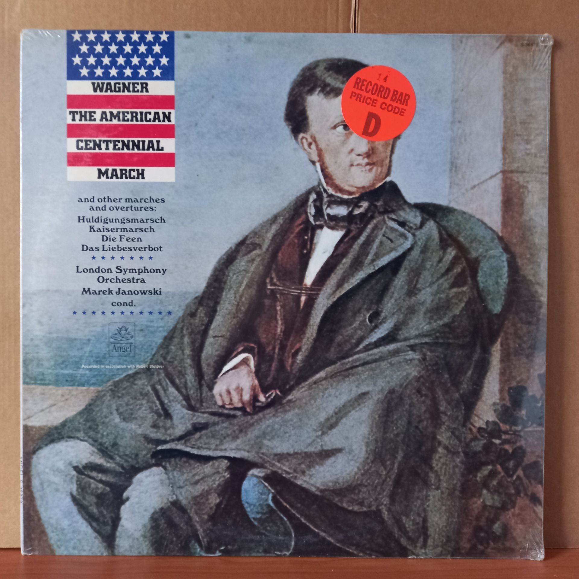 WAGNER: THE AMERICAN CENTENNIAL MARCH AND OTHER MARCHES AND OVERTURES / THE LONDON SYMPHONY ORCHESTRA, MAREK JANOWSKI (1972) - LP DÖNEM BASKISI SIFIR PLAK