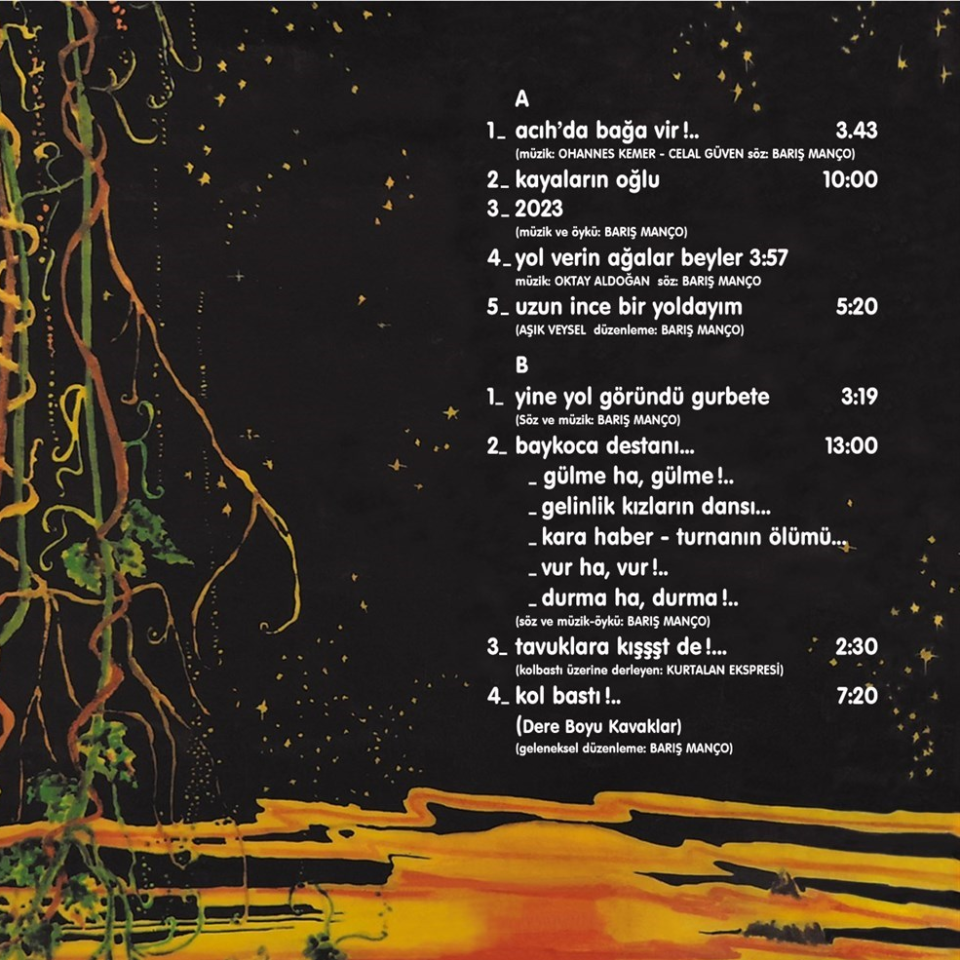 BARIŞ MANÇO - 2023 (1975) - LP YENİ BASIM SIFIR PLAK