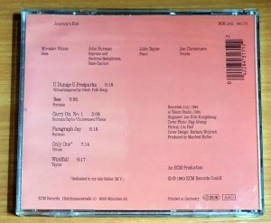 MIROSLAV VITOUS - JOURNEY'S END (1983) - CD ECM RECORDS 2.EL