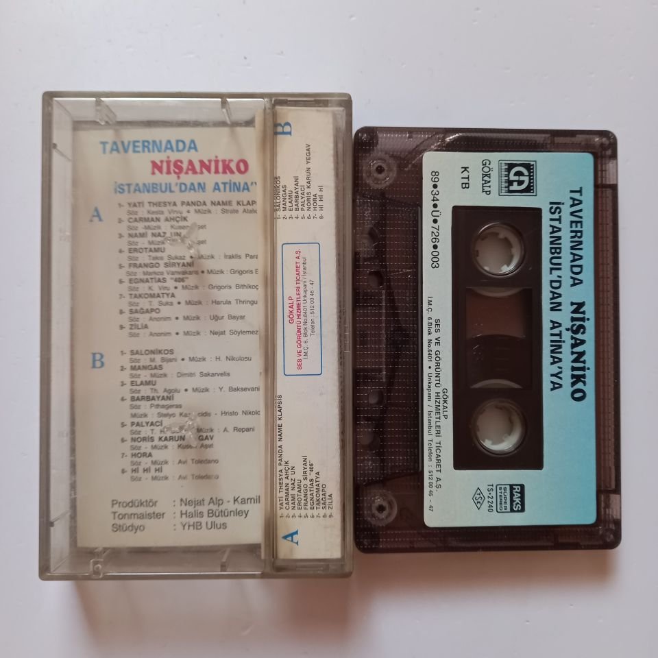 TAVERNA'DA NİŞANİKO - İSTANBUL'DAN ATİNA'YA (1989) - KASET 2.EL