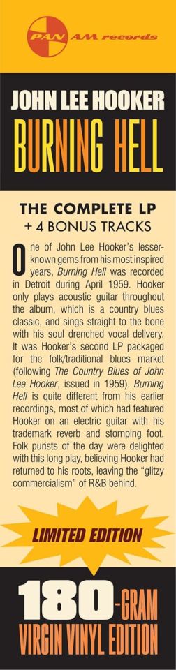 JOHN LEE HOOKER - SINGS THE BLUES (1962) - LP 180GR 2023 EDITION SIFIR PLAK
