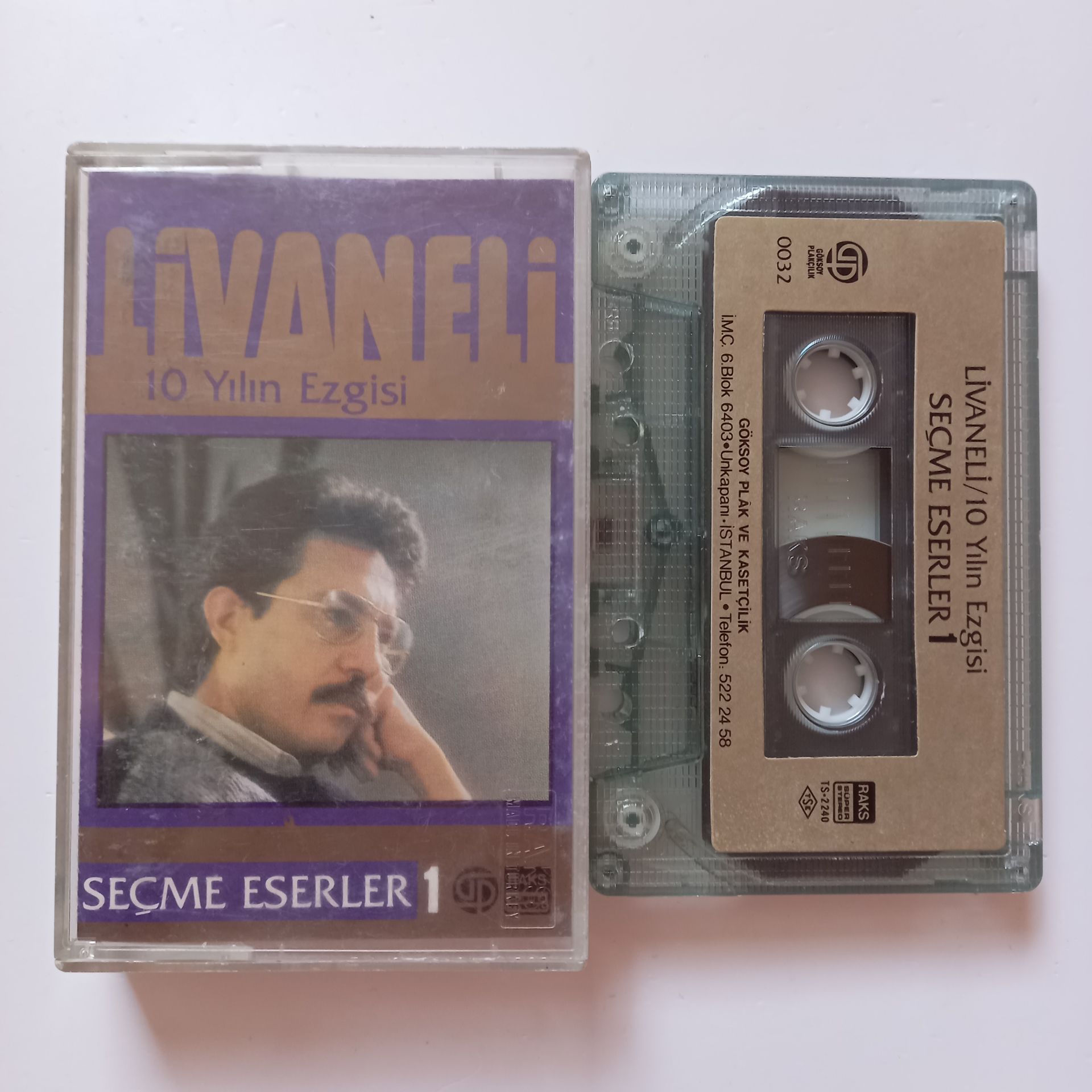 ZÜLFÜ LİVANELİ - 10 YILIN EZGİSİ / SEÇME ESERLER 1 - KASET 2.EL