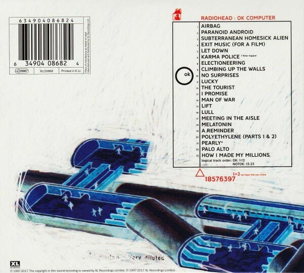 RADIOHEAD – OK COMPUTER OKNOTOK 1997 2017 (2017) - 2CD DIGISLEEVE AMBALAJINDA SIFIR