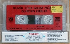 YESARİ ASIM ARSOY / SADETTİN KAYNAK / KLASİK TÜRK SANAT MÜZİĞİ ÖLMEYEN ESERLER-3 (1993) VEXPORT KASET SIFIR