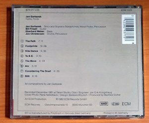 JAN GARBAREK - PATHS, PRINTS (1982) - CD ECM RECORDS 2.EL