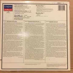 SCHUMANN PIANO, CELLO CONCERTO DINU LIPATTI, MAURICE GENDRON, ANSERMET (1970) 1987 REISSUE 2.EL PLAK