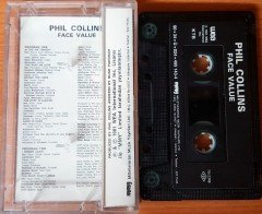 PHIL COLLINS - FACE VALUE (1990) MMY CASSETTE MADE IN TURKEY ''USED'' PAPER LABEL