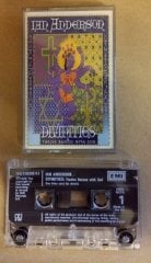 IAN ANDERSON DIVINITIES TWELVE DANCES WITH GOD CASSETTE MADE IN U.K TRANSPARENT, WHITE LETTERS,RED BANDEROLE FOR TURKEY ''USED''