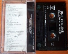 PHIL COLLINS - HELLO, I MUST BE GOING! (1990) MMY CASSETTE MADE IN TURKEY ''USED'' PAPER LABEL