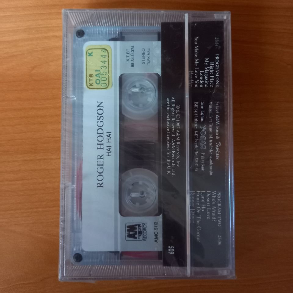 ROGER HODGSON - HAI HAI (1988) - KASET AMBALAJINDA SIFIR