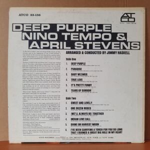 NINO TEMPO & APRIL STEVENS - DEEP PURPLE (1963) - LP 2.EL PLAK