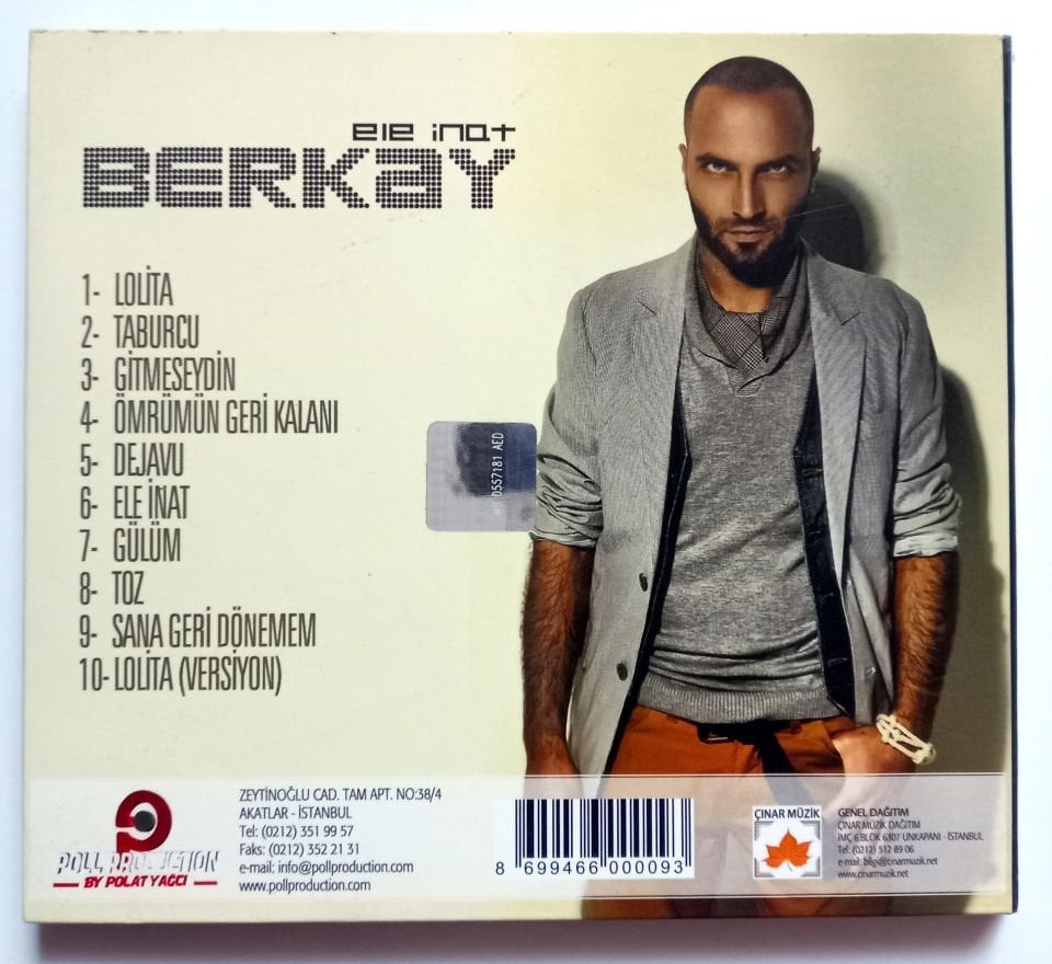 BERKAY – ELE İNAT (2010) - CD 2.EL