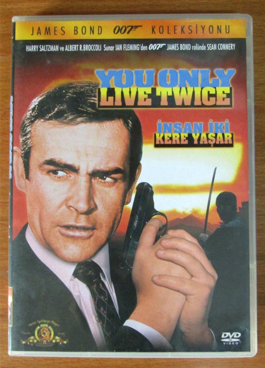 007 JAMES BOND YOU ONLY LIVE TWICE - İNSAN İKİ KERE YAŞAR - SEAN CONNERY - DVD 2.EL