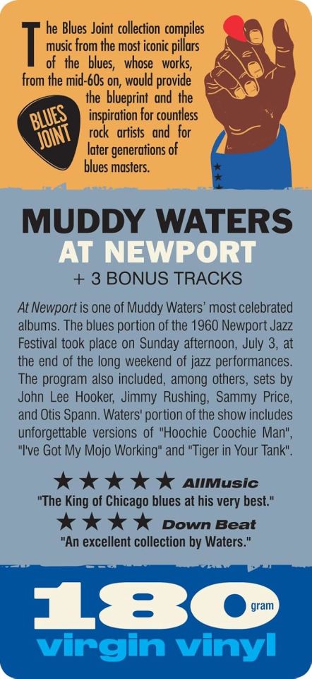 MUDDY WATERS - AT NEWPORT (1960) - LP 180GR 2023 BONUS TRACKS EDITION SIFIR PLAK