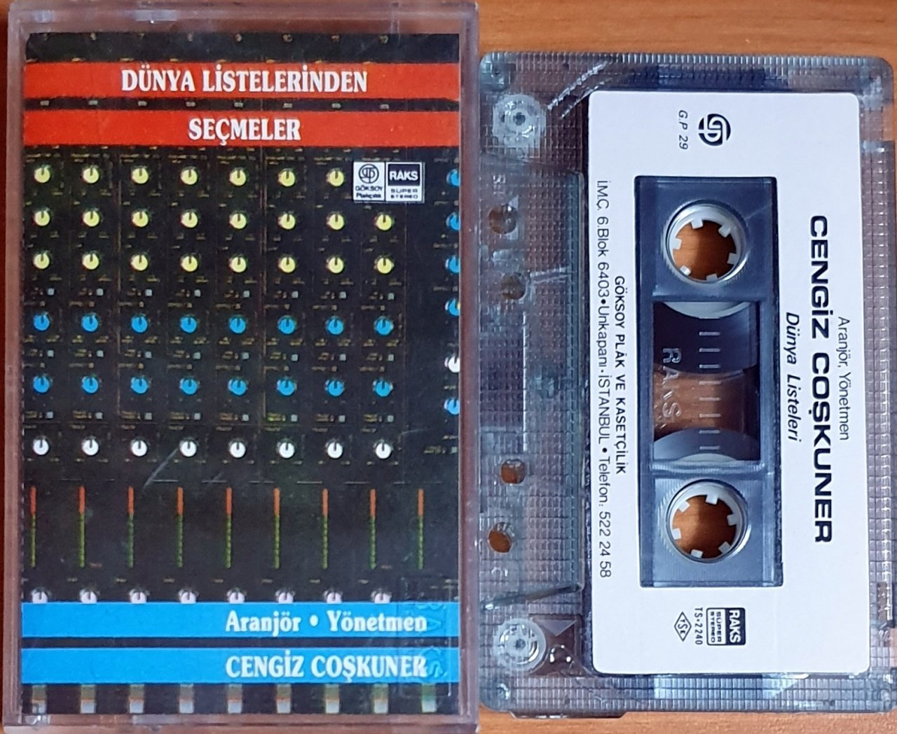 DÜNYA LİSTELERİNDEN SEÇMELER / ARANJÖR, YÖNETMEN: CENGİZ COŞKUNER - KASET GÖKSOY 2.EL