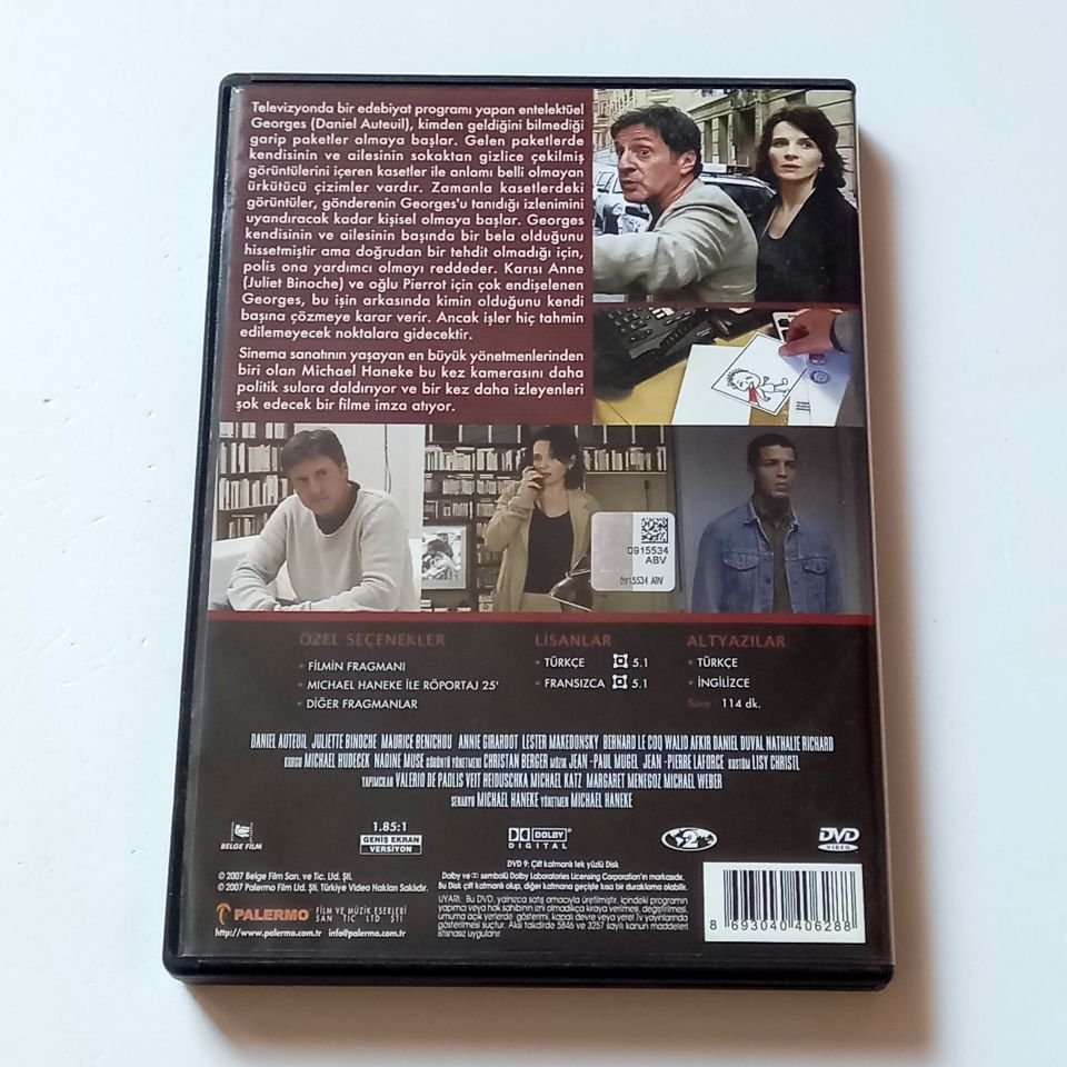 SAKLI / CACHE - DANIEL AUTEUIL, JULIETE BINOCHE - YÖN.: MICHAEL HANEKE - DVD 2. EL