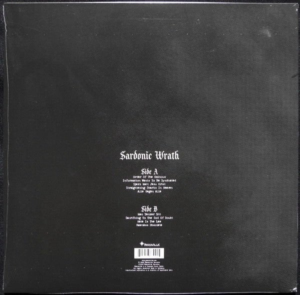 DARKTHRONE - SARDONIC WRATH (2004) - LP BLACK METAL SIFIR PLAK