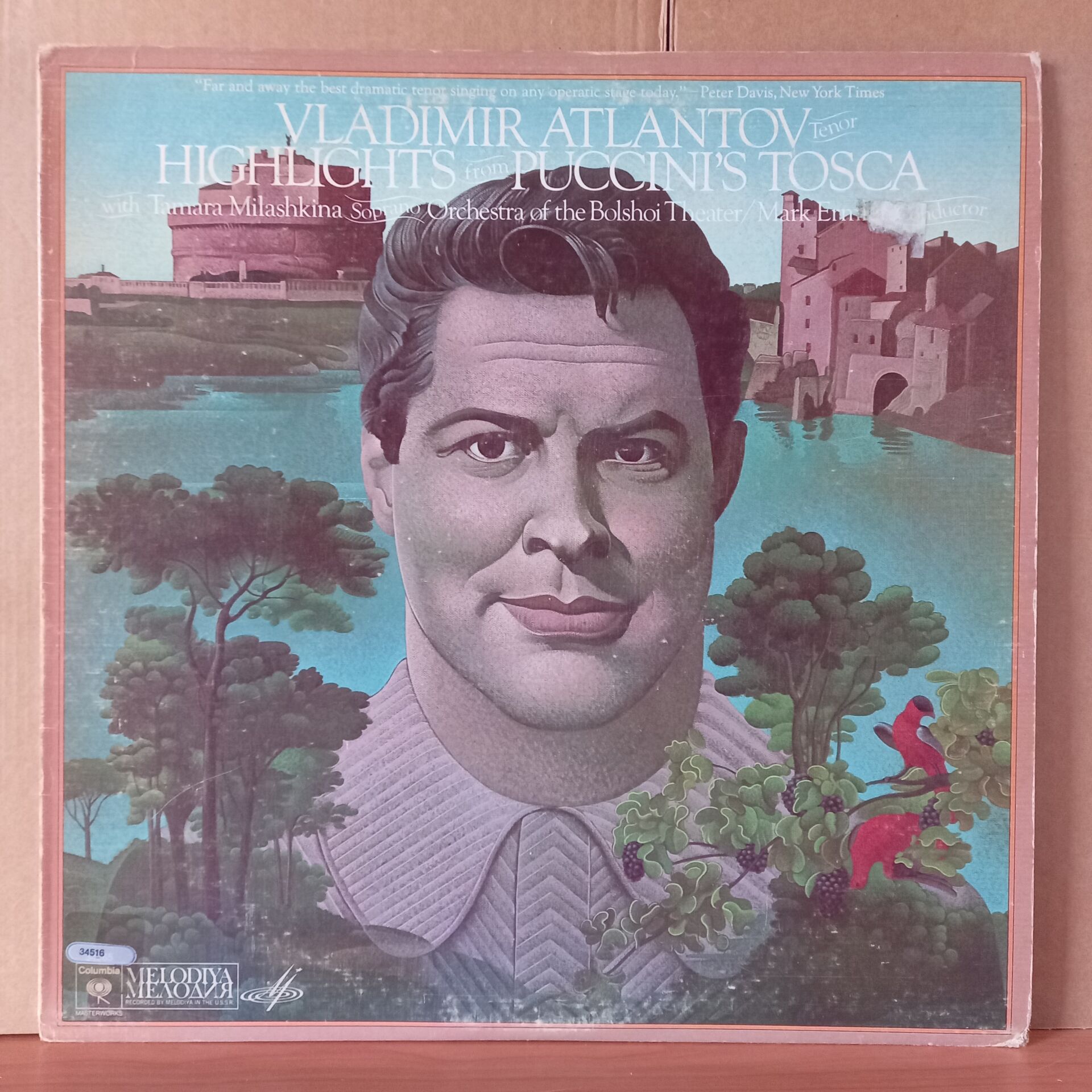 VLADIMIR ATLANTOV / HIGHLIGHTS FROM PUCCINI'S TOSCA / TAMARA MILASHKINA, ORCHESTRA OF THE BOLSHOI THEATER, MARK ERMLER (1977) - LP 2.EL PLAK