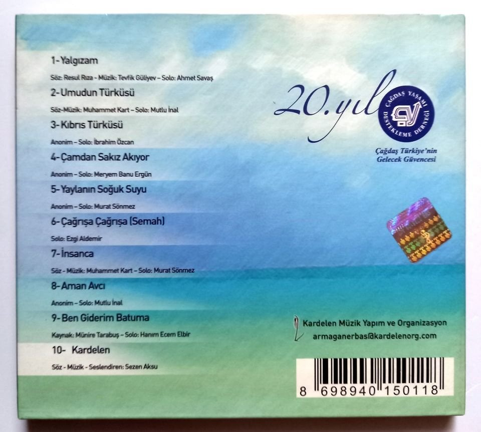 ÇAĞDAŞ MÜZİK TOPLULUĞU - UMUDUN TÜRKÜSÜ - CD 2.EL