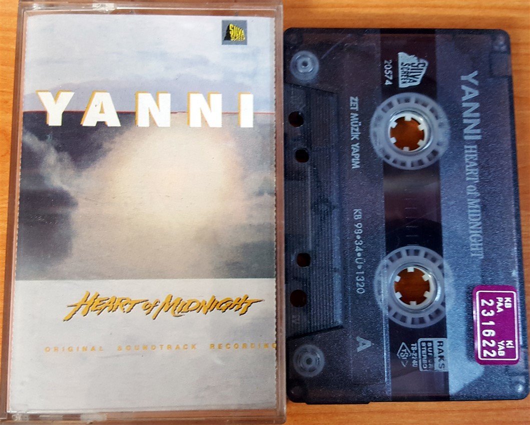 YANNI - HEART OF MIDNIGHT (1998) ZET CASSETTE MADE IN TURKEY ''USED''