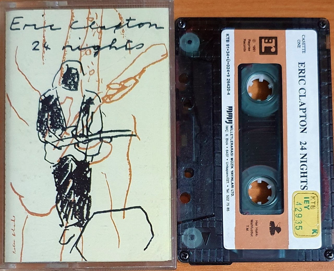 ERIC CLAPTON - 24 NIGHTS (1991) - KASET MMY 2.EL