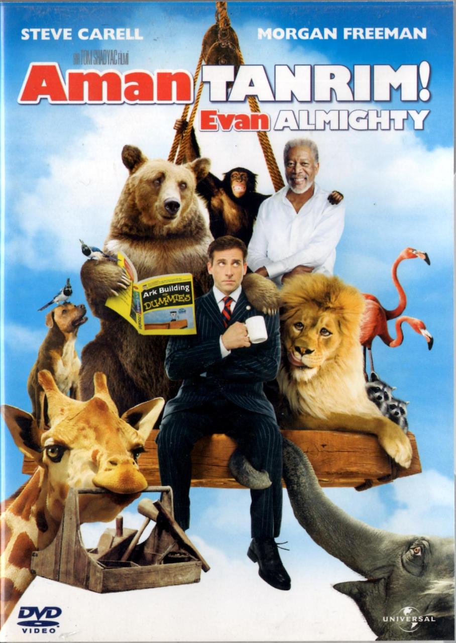 AMAN TANRIM! - EVAN ALMIGHTY - STEVE CARELL - MORGAN FREEMAN - DVD 2.EL