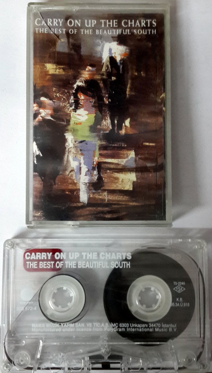 BEAUTIFUL SOUTH - CARRY ON UP THE CHARTS THE BEST OF (1995) RAKS CASSETTE MADE IN TURKEY ''USED''