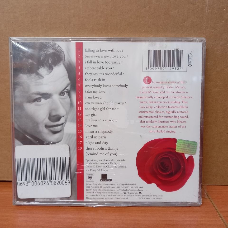 FRANK SINATRA - LOVE SONGS (2001) - CD SIFIR