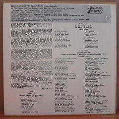 PURCELL: I BRING YOI GLAD TIDINGS..., HAYDN: CANTILENA PRO ADVENTU, GÜNTER KEHR - PLAK 2.EL