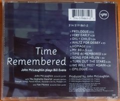 JOHN MCLAUGHLIN - TIME REMEMBERED / PLAYS BILL EVANS (1993) - CD 2.EL