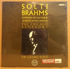 BRAHMS - SYMPHONY NO 3 IN F MAJOR / SOLTI (1980) - LP DÖNEM BASKI SIFIR PLAK