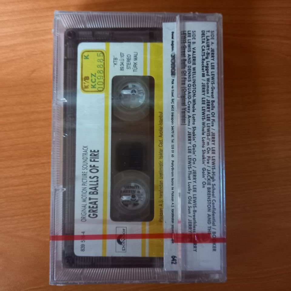 GREAT BALLS OF FIRE / SOUNDTRACK (1989) - KASET AMBALAJINDA SIFIR