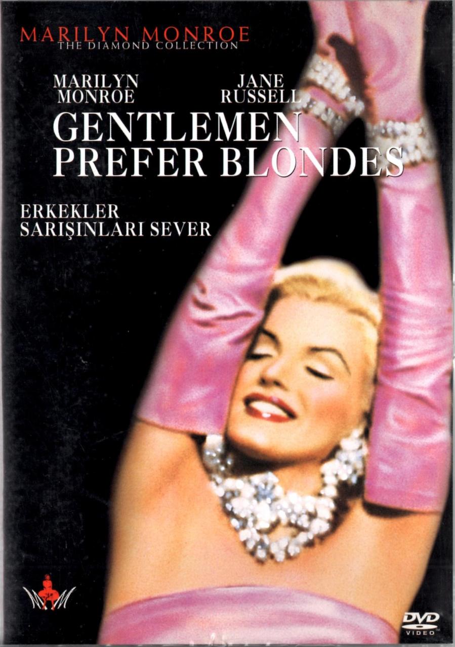 ERKEKLER SARIŞINLARI SEVER - GENTLEMEN PREFER BLONDES - MARILYN MONROE - JANE RUSSELL - HOWARD HAWKS - DVD 2.EL