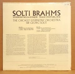 BRAHMS - SYMPHONY NO 2 IN D MINOR / SOLTI (1980) - LP DÖNEM BASKI SIFIR PLAK