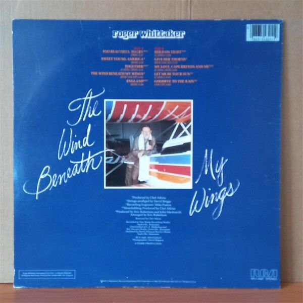 ROGER WHITTAKER – THE WIND BENEATH MY WINGS (1982) - LP 2.EL PLAK