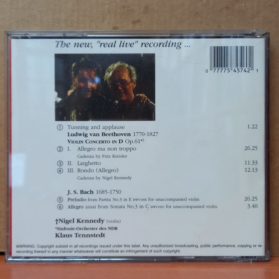 NIGEL KENNDEY & KLAUS TENNSTEDT - BEETHOVEN - CD 2.EL