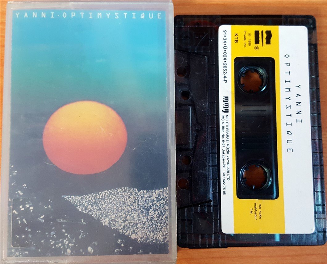 YANNI - OPTIMYSTIQUE (1991) MMY CASSETTE MADE IN TURKEY ''USED'' PAPER LABEL